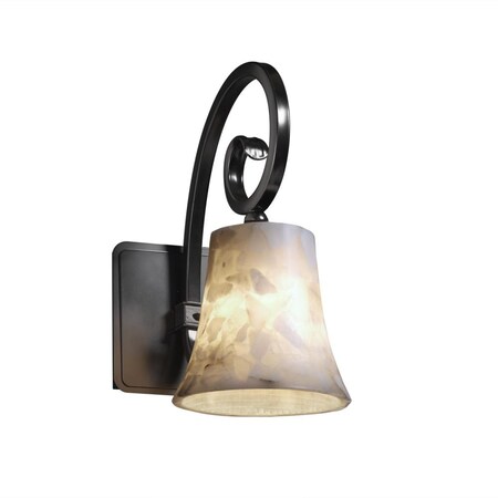 Justice Design Group ALR-8571-20-DBRZ Alabaster Rocks! Collection Victoria 1-Light Wall Sconce